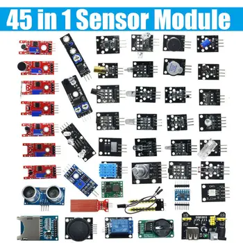 45 in 1 Sensor Modules Starter Kit for Arduino Raspberry Pi Ground Module Laser Head Sensor Switch Module
45 in 1 Sensor Modules Starter Kit for Arduino Raspberry Pi Ground Module Laser Head Sensor Switch Module