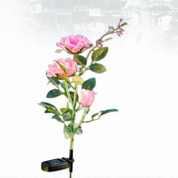 3LED Rose Solar Light Garden Light Up Rose Flower Stake Outdoor Solar Powered Rose Light for Garden Patio Backyard Christmas Pat 
3LED Rose Solar Light Garden Light Up Rose Flower Stake Outdoor Solar Powered Rose Light for Garden Patio Backyard Christmas Pat