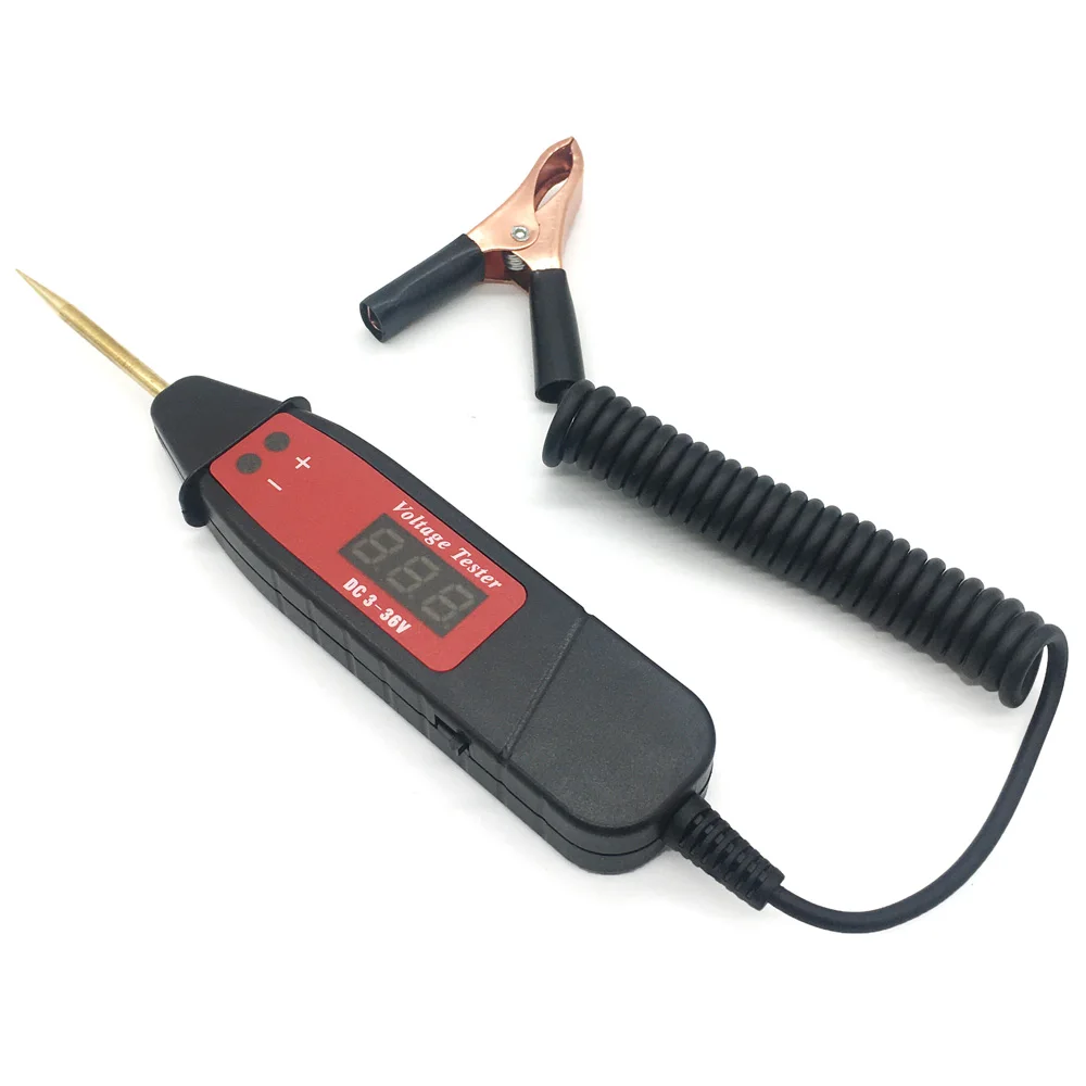 Digital Car Power Probe Electric Voltage Tester 2in1 Circuit Detector Voltage Test Pen LED Testing Lamp LCD Display
Digital Car Power Probe Electric Voltage Tester 2in1 Circuit Detector Voltage Test Pen LED Testing Lamp LCD Display