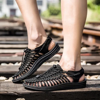 Men Sandals 2020 New Large Size Summer Sell Hot Elastic band Hand-woven Couple Sandals Non-slip Flat Breathable Men Sandals
Men Sandals 2020 New Large Size Summer Sell Hot Elastic band Hand-woven Couple Sandals Non-slip Flat Breathable Men Sandals