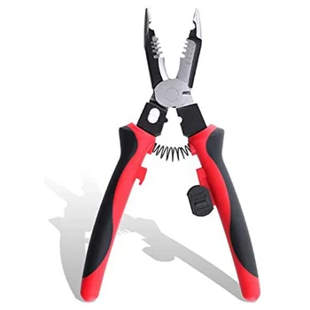 9-Inch Six-In-One Multifunctional Electrician's Pliers, Wire Stripper, Crimping Pliers, Needle-Nose Pliers, Cable
9-Inch Six-In-One Multifunctional Electrician's Pliers, Wire Stripper, Crimping Pliers, Needle-Nose Pliers, Cable