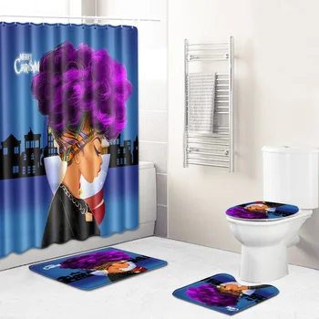 African Women's New Creative Shower Curtain European and American Cross-Border Supply Wholesale Graphic Customization Bathroom
African Women's New Creative Shower Curtain European and American Cross-Border Supply Wholesale Graphic Customization Bathroom