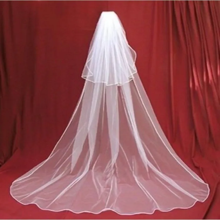 3m light net copy side double layer with comb 2 layer with comb edging ribbon wedding veil long veil
3m light net copy side double layer with comb 2 layer with comb edging ribbon wedding veil long veil