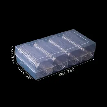 60 Pcs Clear Round 41mm Direct Fit Coin Capsules Holder Display Collection Case With Storage Box For 1 oz American Silver
60 Pcs Clear Round 41mm Direct Fit Coin Capsules Holder Display Collection Case With Storage Box For 1 oz American Silver