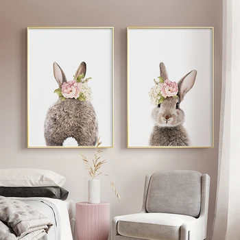 Rabbit Flower Nursery Nordic Posters And Prints Wall Art Canvas Painting Cartoon Animal Wall Pictures Girl Baby Kids Room Decor
Rabbit Flower Nursery Nordic Posters And Prints Wall Art Canvas Painting Cartoon Animal Wall Pictures Girl Baby Kids Room Decor
