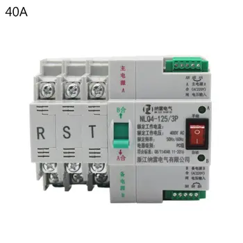 380V 3 P Dual Power Automatic Transfer Switch 20-100A Circuit Breaker Rail Mount
380V 3 P Dual Power Automatic Transfer Switch 20-100A Circuit Breaker Rail Mount