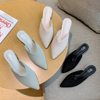 Shoes Flock Ladies' Slippers Med Slipers Women Lady Luxury Slides 2020 Soft Girl Designer Rome PU Hoof Heels Rubber Casual
Shoes Flock Ladies' Slippers Med Slipers Women Lady Luxury Slides 2020 Soft Girl Designer Rome PU Hoof Heels Rubber Casual