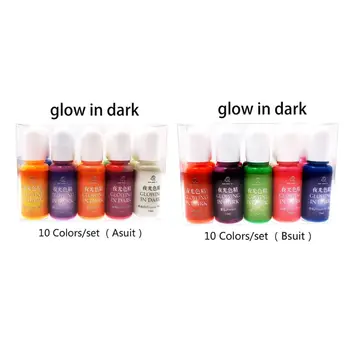 10 Pcs/set Luminous High Concentration Epoxy UV Resin Coloring Dye Colorant Pigment Handmade DIY Jewelry Making Accessories
10 Pcs/set Luminous High Concentration Epoxy UV Resin Coloring Dye Colorant Pigment Handmade DIY Jewelry Making Accessories