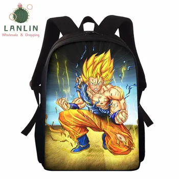 

LANLIN Hot Dragon Ball Cartoon Backpack Anime School Book Bag Satchel 15inch Rucksack Knapsack Teenager Travel Mochila Gift 2020