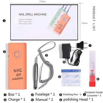 Nail Drill Machine 20W 30000 RPM Electric Manicure Drill Nail Polish Gel Remove Machine Nail File Set Nail Drill Polishing Tools
Nail Drill Machine 20W 30000 RPM Electric Manicure Drill Nail Polish Gel Remove Machine Nail File Set Nail Drill Polishing Tools