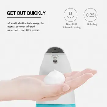 400ML Automatic Soap Dispenser Hand Free Touchless Sanitizer Bathroom Dispenser Smart Sensor Liquid Soap Dispenser For Kitchen
400ML Automatic Soap Dispenser Hand Free Touchless Sanitizer Bathroom Dispenser Smart Sensor Liquid Soap Dispenser For Kitchen