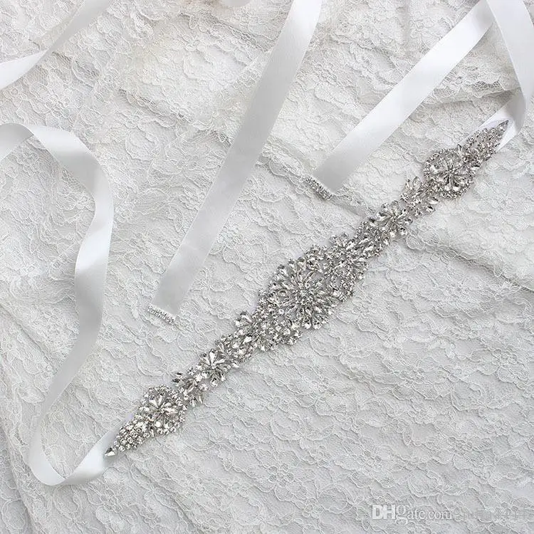 

2019 Wedding Sashes For Bride Bridal Dresses Belts Rhinestone Crystal Ribbon From Prom Handmade Wedding Accessories Hot Sale