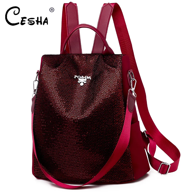 CESHA Fashion Anti Theft Women Travel Backpack Shining Sequins Design Female Multifuction Backpack Girls School Backpack Mochila
CESHA Fashion Anti Theft Women Travel Backpack Shining Sequins Design Female Multifuction Backpack Girls School Backpack Mochila