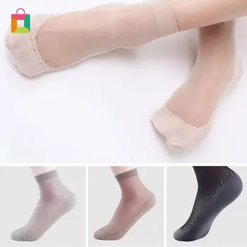 1 Pair Soft Socks Casual Non-slip Bottom Transparent Core Socks Spring Summer Socks Glittery
1 Pair Soft Socks Casual Non-slip Bottom Transparent Core Socks Spring Summer Socks Glittery