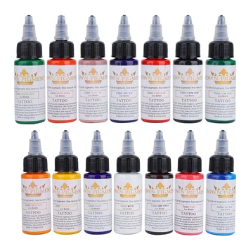 14 Colors Professional Semi-permanent Art Tattoo Inks Set Longlasting Eyeliner Lip Eyebrow Paints Makeup Tattoo Pigment Ink
14 Colors Professional Semi-permanent Art Tattoo Inks Set Longlasting Eyeliner Lip Eyebrow Paints Makeup Tattoo Pigment Ink