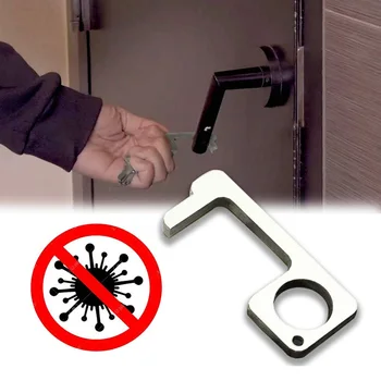 Portable Press Elevator Hygiene Hand Antibacterial Avoid Virus Alloy EDC Door Opener Keychain Safety Protection Isolation Handle
Portable Press Elevator Hygiene Hand Antibacterial Avoid Virus Alloy EDC Door Opener Keychain Safety Protection Isolation Handle