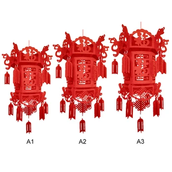 Chinese New Year Lanterns 3D Red Paper Lanterns Creative Felt Hanging Decorative Palace Lamp Lanterns for 2020 Spring Festival
Chinese New Year Lanterns 3D Red Paper Lanterns Creative Felt Hanging Decorative Palace Lamp Lanterns for 2020 Spring Festival