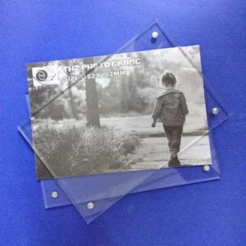Acrylic Photo Frame 152x102mm Thickness 5+5mm Magnet Clear PMMA Picture Frame Can Customize Any Size and Shape
Acrylic Photo Frame 152x102mm Thickness 5+5mm Magnet Clear PMMA Picture Frame Can Customize Any Size and Shape