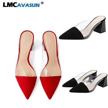 LMCAVASUN 2020 Summer Fashion Women Pointed Toe Slipper Square High Heels Outdoors Ladies Slides Sexy Mules Shoes Black Red
LMCAVASUN 2020 Summer Fashion Women Pointed Toe Slipper Square High Heels Outdoors Ladies Slides Sexy Mules Shoes Black Red