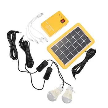 Outdoor Portable Solar Home System Kit DC Solar Panel Power Generator LED Light Bulbs Solar Camping Lighting System with USB Cha
Outdoor Portable Solar Home System Kit DC Solar Panel Power Generator LED Light Bulbs Solar Camping Lighting System with USB Cha