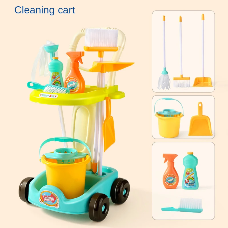 2020 New design mini clearning cart ABS mateiral Children's Sweeping Toy Cleaning Kit Tool Trolley simulates home cleaning toy
2020 New design mini clearning cart ABS mateiral Children's Sweeping Toy Cleaning Kit Tool Trolley simulates home cleaning toy