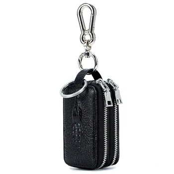 Fashion Genuine Leather Crocodile Pattern Double Zipper Key Holder Car Key Wallets Large Capacity Organizer Key Bag QB49
Fashion Genuine Leather Crocodile Pattern Double Zipper Key Holder Car Key Wallets Large Capacity Organizer Key Bag QB49