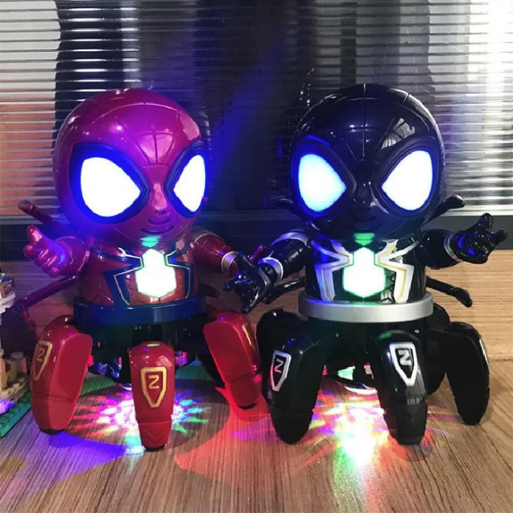 Dance Spider Man Action Figure Toy Venom LED Flashlight with Sound Avengers Spider-Man Super Hero Electronic Toy
Dance Spider Man Action Figure Toy Venom LED Flashlight with Sound Avengers Spider-Man Super Hero Electronic Toy