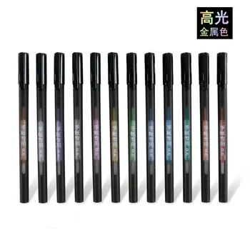 12 pcs/pack Metallic Ink Colorful Graffiti Handbook Candy Color Highlighters Promotional Markers Scrapbooking Gift Stationery 
12 pcs/pack Metallic Ink Colorful Graffiti Handbook Candy Color Highlighters Promotional Markers Scrapbooking Gift Stationery