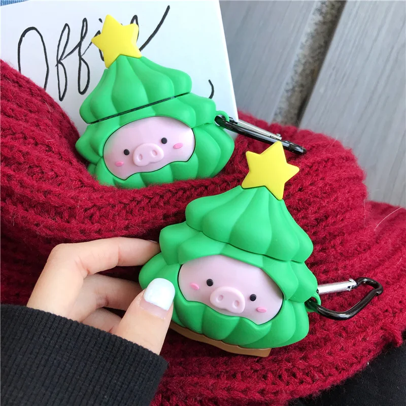 3D Christmas Tree Case for Airpods Cute Silicone Bluetooth Earphone Protective Cover for Airpods 2 Accessories with Keychain
3D Christmas Tree Case for Airpods Cute Silicone Bluetooth Earphone Protective Cover for Airpods 2 Accessories with Keychain