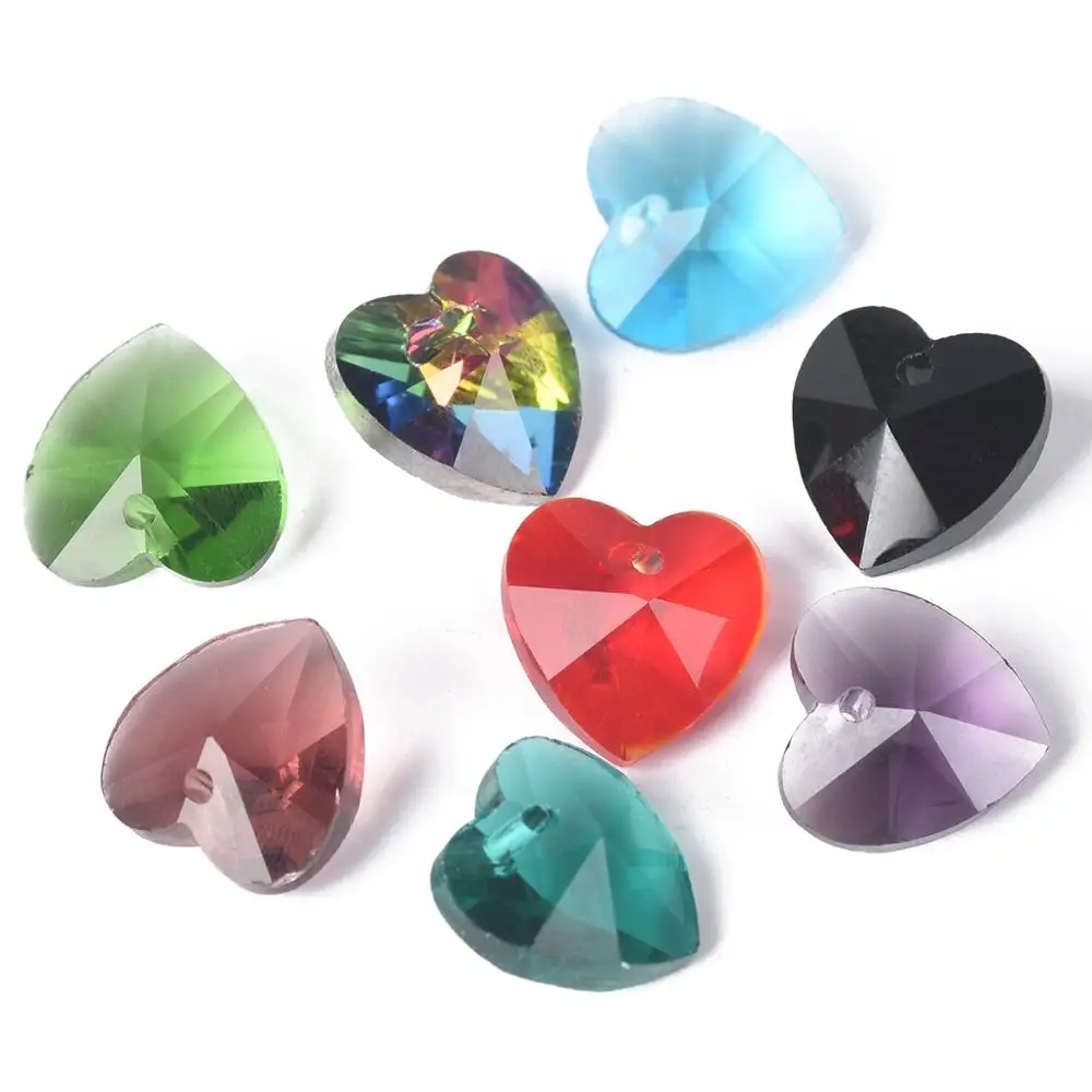 10pcs 10mm 14mm Heart Shape Crystal Glass Faceted Drops Pendants Loose Crafts Top Drilled Beads for Jewelry Making DIY Crafts
10pcs 10mm 14mm Heart Shape Crystal Glass Faceted Drops Pendants Loose Crafts Top Drilled Beads for Jewelry Making DIY Crafts