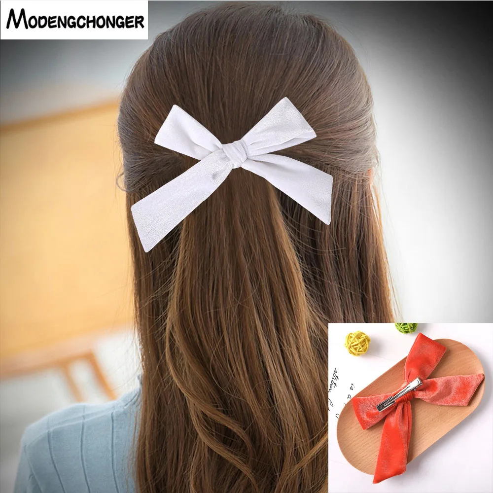 28 Colors Korean Velvet Bow Crocodile Clip Hairpin Solid Color Ponytail Clip For Women Girls Hairgrip Bangs Clip Hair Accessorie
28 Colors Korean Velvet Bow Crocodile Clip Hairpin Solid Color Ponytail Clip For Women Girls Hairgrip Bangs Clip Hair Accessorie