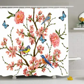 Shower Curtain Set with Hooks 72x72 Abstract Oriental Elements Summer Foliage with Floral Pink Pattern Hand Vintage Textures
Shower Curtain Set with Hooks 72x72 Abstract Oriental Elements Summer Foliage with Floral Pink Pattern Hand Vintage Textures