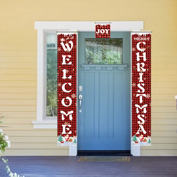 Blessing Banner Home Decor Xmas Party Home Holiday Decoration Merry Christmas Welcome Door Hanging Signs Couplet 
Blessing Banner Home Decor Xmas Party Home Holiday Decoration Merry Christmas Welcome Door Hanging Signs Couplet