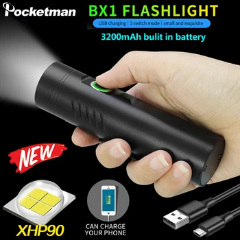 Super Powerful LED Flashlight P90.2 P50 L2 T6 Tactical Flashlight Rechargeable Built in 3200mAh LED Flashlight for Camping
Super Powerful LED Flashlight P90.2 P50 L2 T6 Tactical Flashlight Rechargeable Built in 3200mAh LED Flashlight for Camping