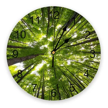 Green Tree Forest Natural Wall Clock Kitchen Home Living Room Decorative Kitchen Wall Decor Hanging Clock
Green Tree Forest Natural Wall Clock Kitchen Home Living Room Decorative Kitchen Wall Decor Hanging Clock