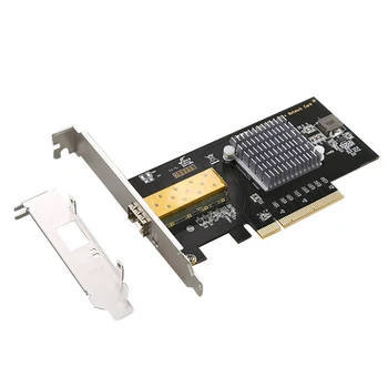 10 Gbps Network Card Single Port SFP Fiber Optic PCI Express Slot Server Network Adapter with 82599 Chipset
10 Gbps Network Card Single Port SFP Fiber Optic PCI Express Slot Server Network Adapter with 82599 Chipset