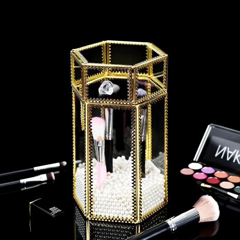 Luxury Cosmetic Storage Box Pearl Makeup Brush Organizer Lipstick Eyeliner Container Desktop Sundries Storage Box With Cover
Luxury Cosmetic Storage Box Pearl Makeup Brush Organizer Lipstick Eyeliner Container Desktop Sundries Storage Box With Cover