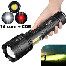 Led Flashlights COB XHP160 7 Modes Zoomable Waterproof Type-c Usb Rechargeable Super Bright Torch
Led Flashlights COB XHP160 7 Modes Zoomable Waterproof Type-c Usb Rechargeable Super Bright Torch