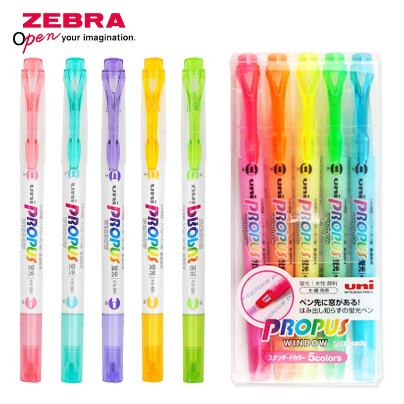 UNI 5PCS Light-coloured Double-Headed Fluorescent Pen PUS-102T Visual Window Fluorescent Marker Pen in Japan
UNI 5PCS Light-coloured Double-Headed Fluorescent Pen PUS-102T Visual Window Fluorescent Marker Pen in Japan