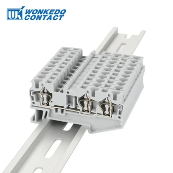 Din Rail Terminal Blocks 10Pcs ST-4-TWIN Connectors Electrical Wiring Return Pull Type Three Conductors Terminal Blocks
Din Rail Terminal Blocks 10Pcs ST-4-TWIN Connectors Electrical Wiring Return Pull Type Three Conductors Terminal Blocks