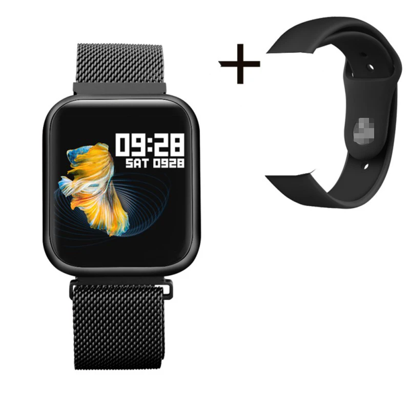 P80 Fitness Tracker Dynamic Heart Rate Pedometer Monitoring Smart Watch + Silicone Watchband
P80 Fitness Tracker Dynamic Heart Rate Pedometer Monitoring Smart Watch + Silicone Watchband