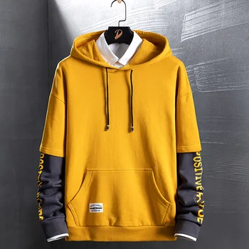 Men's Hoodies Sweatshirts 2020 Spring Long Sleeve Pocket Pullover Hoodie Male Fashion Casual Hooded Sweatshirt Patchwork 
Men's Hoodies Sweatshirts 2020 Spring Long Sleeve Pocket Pullover Hoodie Male Fashion Casual Hooded Sweatshirt Patchwork