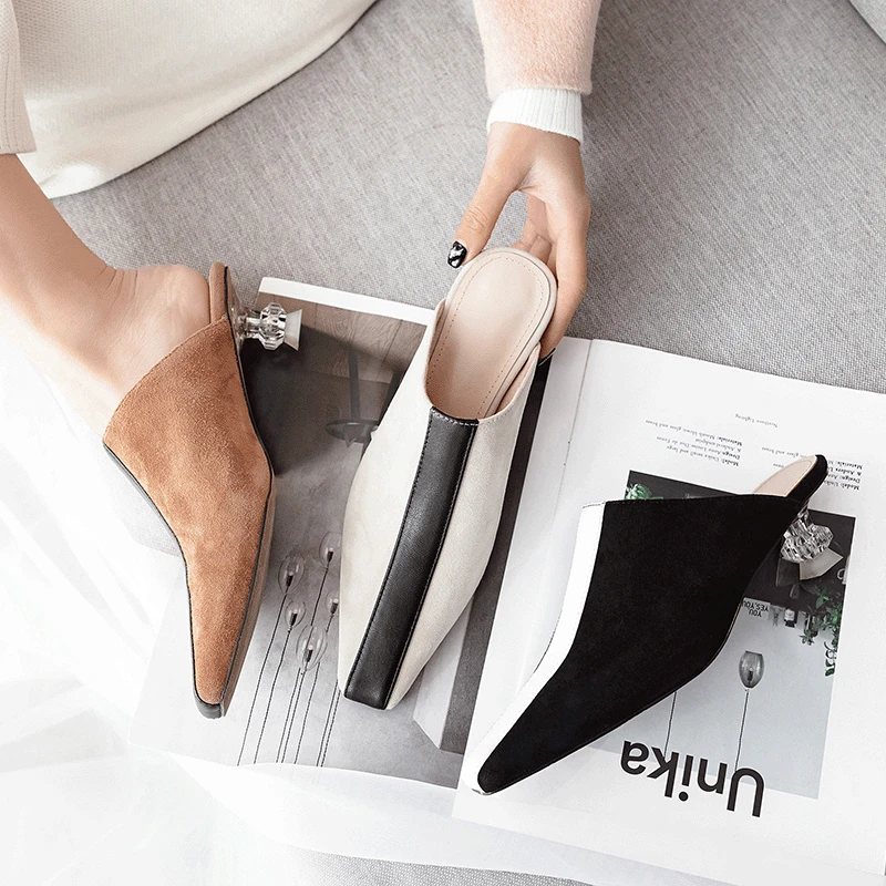 Online Celebrity 2019 Spring New Style Small Square Head Outer Wear Lazy Thin Heeled Slipper Europe And America Closed-toe yi xi
Online Celebrity 2019 Spring New Style Small Square Head Outer Wear Lazy Thin Heeled Slipper Europe And America Closed-toe yi xi