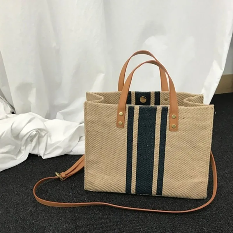 Striped Canvas Tote 2019 Korean Style Large Capacity Ladies Multi-function Eco Portable Shopping Bags
Striped Canvas Tote 2019 Korean Style Large Capacity Ladies Multi-function Eco Portable Shopping Bags