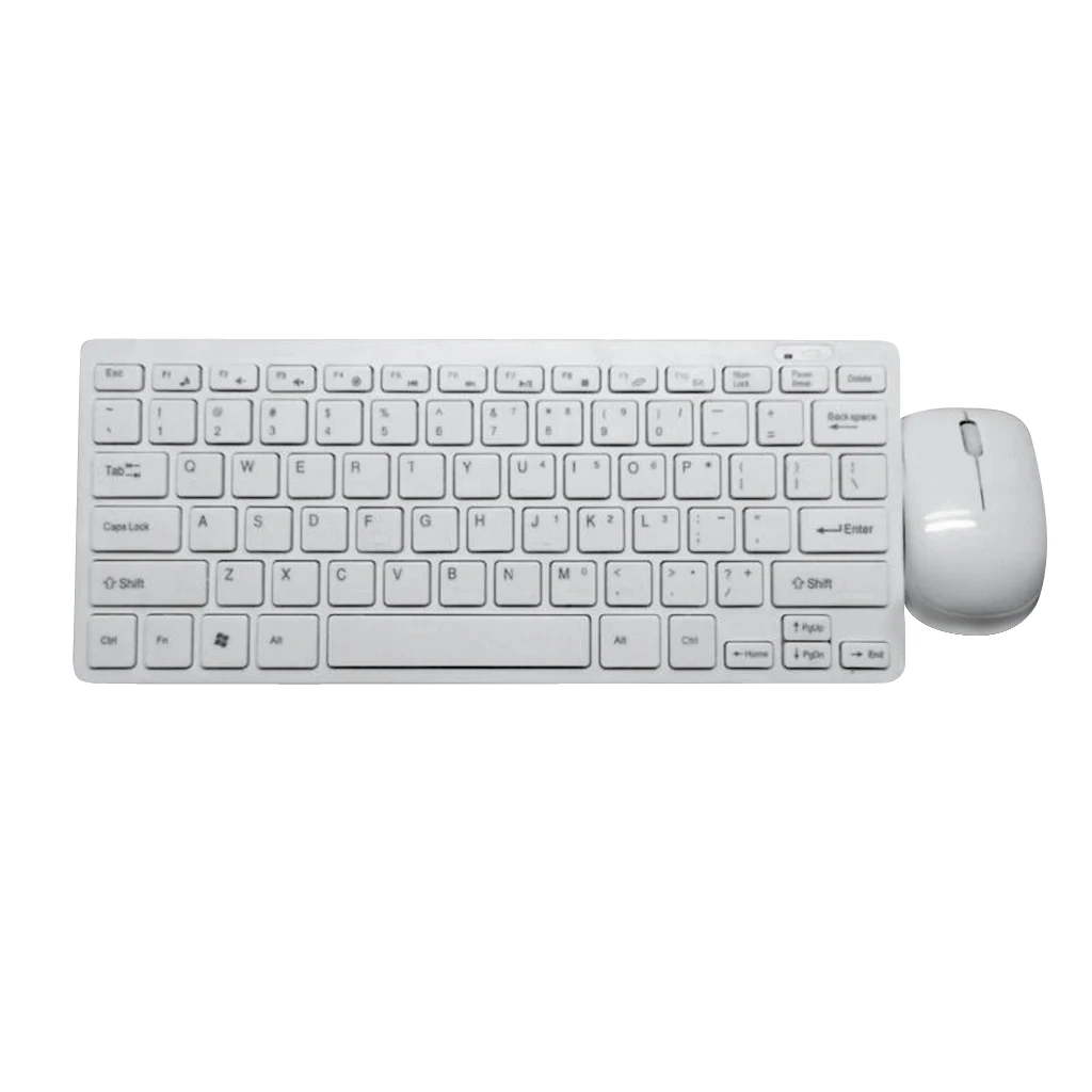 Mini Wireless 2.4 G Keyboard+ Mouse+ Dongle Receiver+ Membrace Set White Mini Wireless 2.4 G Keyboard+ Mouse+ Dongle Receiver+ Membrace Set White