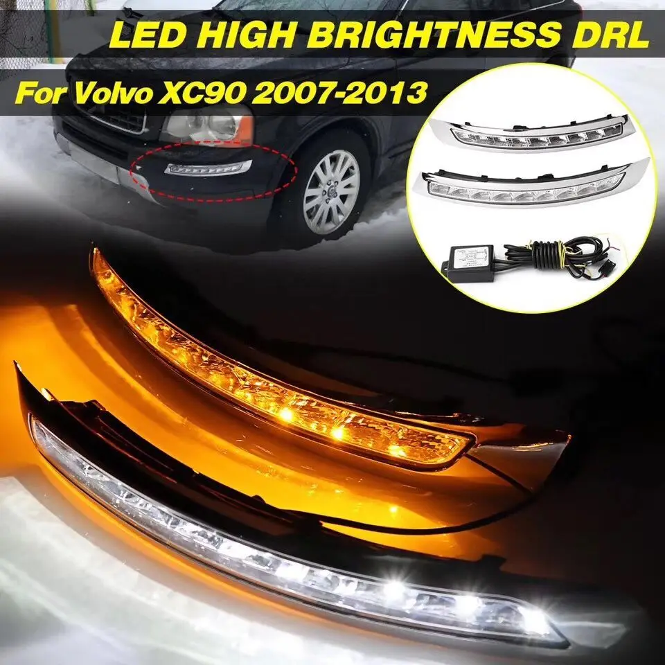 2pcs Car Daytime Running Lights LED DRL For Volvo XC90 2007 2008 2009 2010 2011 2012 2013 Lamp Turn Signal fog lamp Flashing
2pcs Car Daytime Running Lights LED DRL For Volvo XC90 2007 2008 2009 2010 2011 2012 2013 Lamp Turn Signal fog lamp Flashing