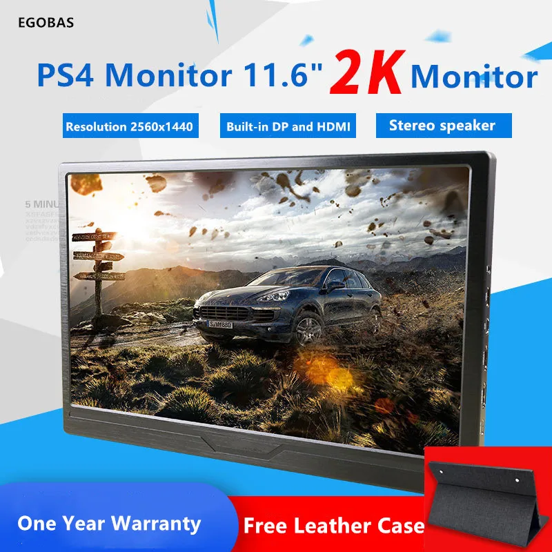 11.6 inch 2K 2560*1440 Built-in Battery IPS Full-view Portable Gaming Monitor LED LCD Displays PS3/4 Xbox360 Tablet Display
11.6 inch 2K 2560*1440 Built-in Battery IPS Full-view Portable Gaming Monitor LED LCD Displays PS3/4 Xbox360 Tablet Display