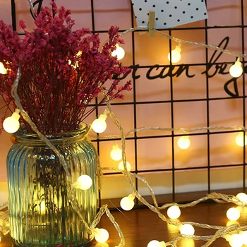 20-LED USB Powered String Light White Ball Shape Light Bulb String Home Christmas Decoration Star Fireworks Lights
20-LED USB Powered String Light White Ball Shape Light Bulb String Home Christmas Decoration Star Fireworks Lights