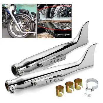 2pcs Universal Motorcycle Exhaust Muffler Pipe Fin Tail Tube Exhaust Tips Chrome For Honda/Yamaha/Suzuki
2pcs Universal Motorcycle Exhaust Muffler Pipe Fin Tail Tube Exhaust Tips Chrome For Honda/Yamaha/Suzuki