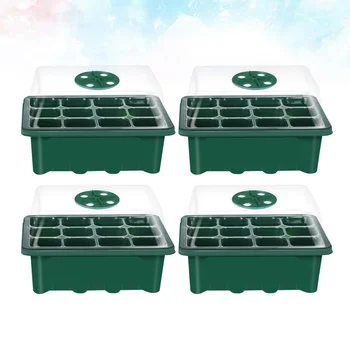 2PCS 12-holes Seedling Box Adjustable Breathable Cover Seedling Tray Plant Seeds Germination Tray for Home Store Use Green
2PCS 12-holes Seedling Box Adjustable Breathable Cover Seedling Tray Plant Seeds Germination Tray for Home Store Use Green